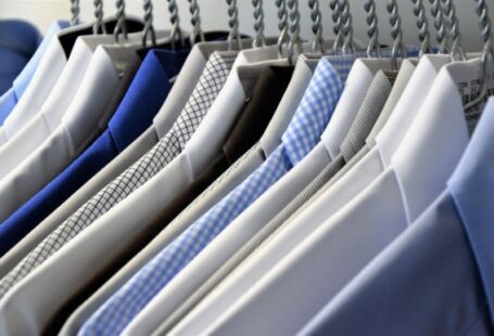 Clothing - hanged assorted-color dress shirts
