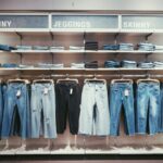 Clothing - hanged jeans lot
