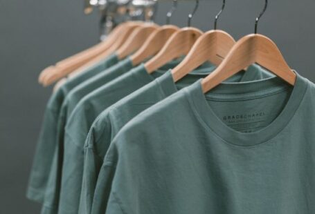 Clothing - photo of blue crew-neck tops