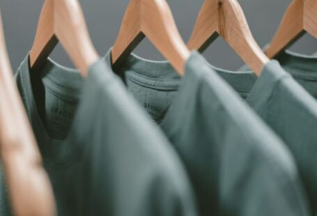 Clothing - green clothes hanger